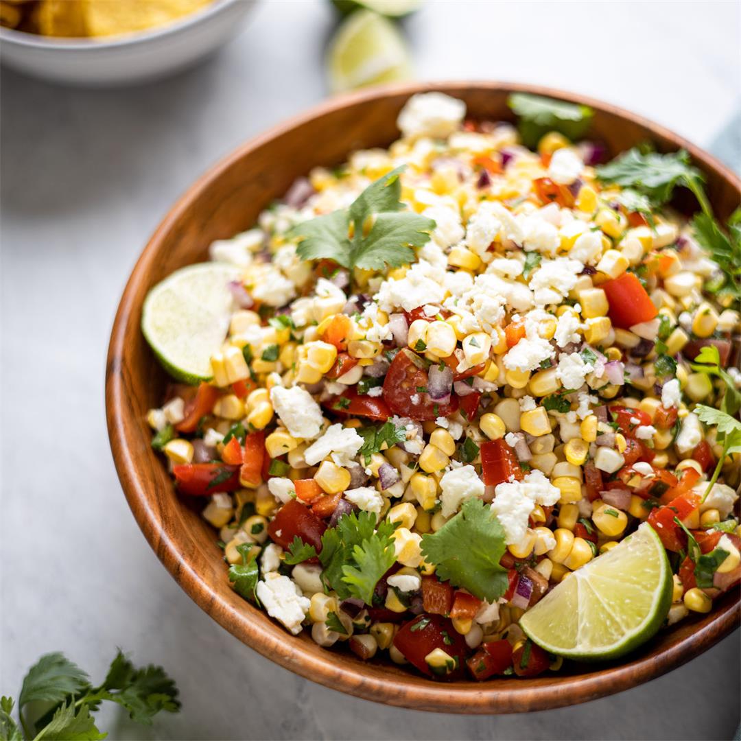Corn Salad with Tequila Lime Dressing