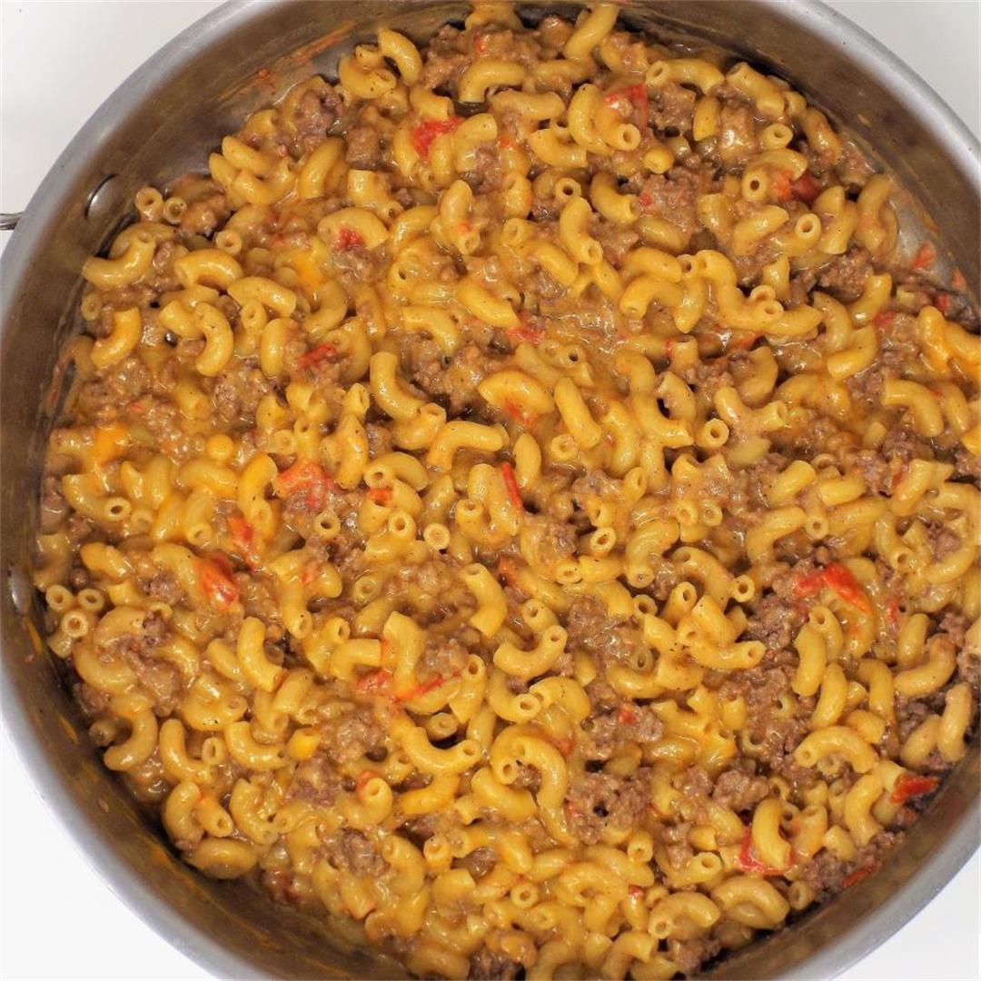 Skillet Beef and Cheese Macaroni