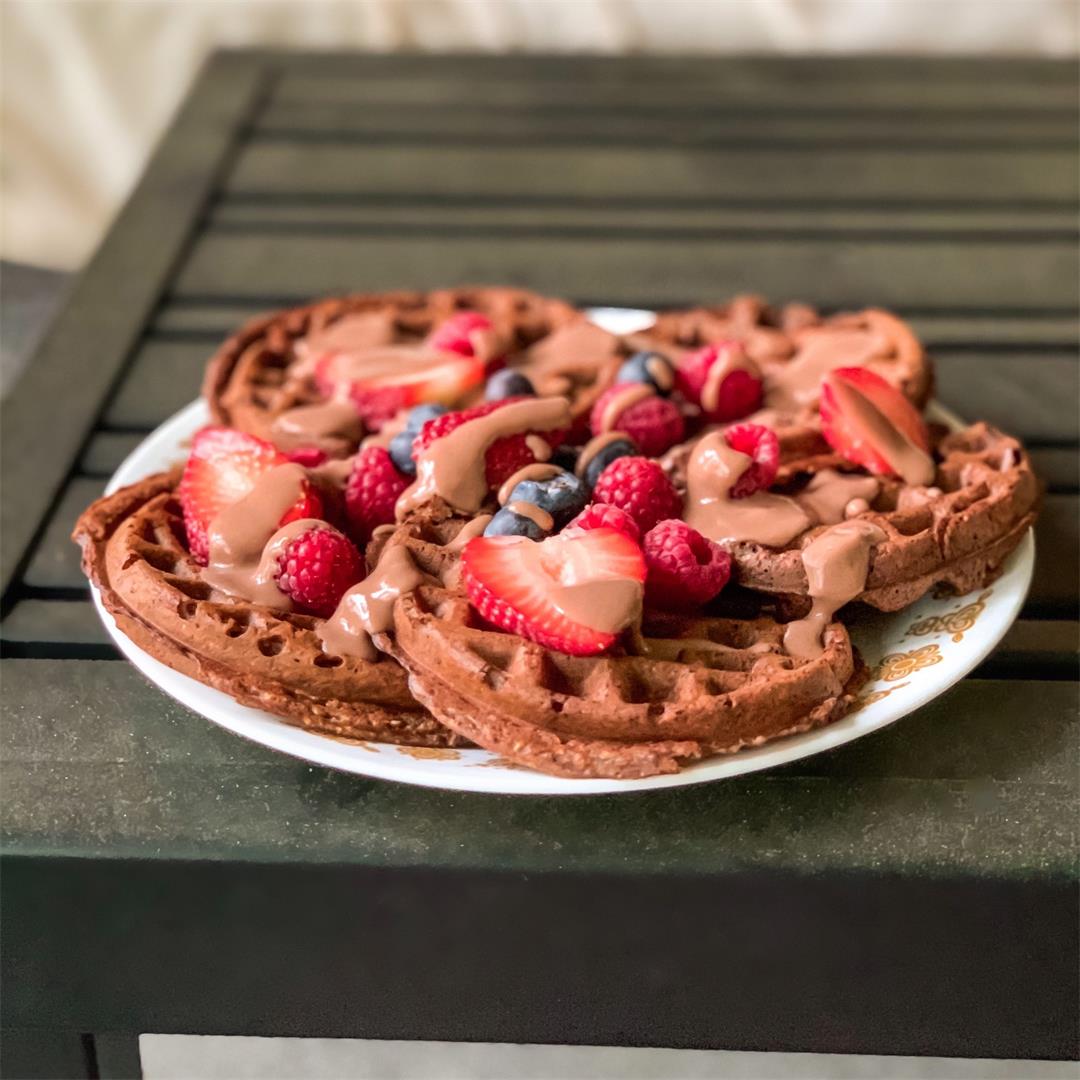 Easy Vegan and GF Protein Waffles