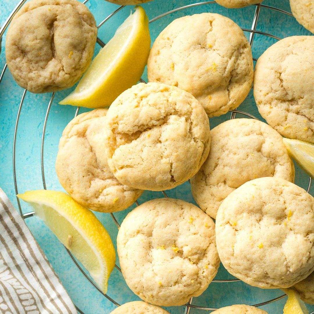 Soft Lemon Sugar Cookies