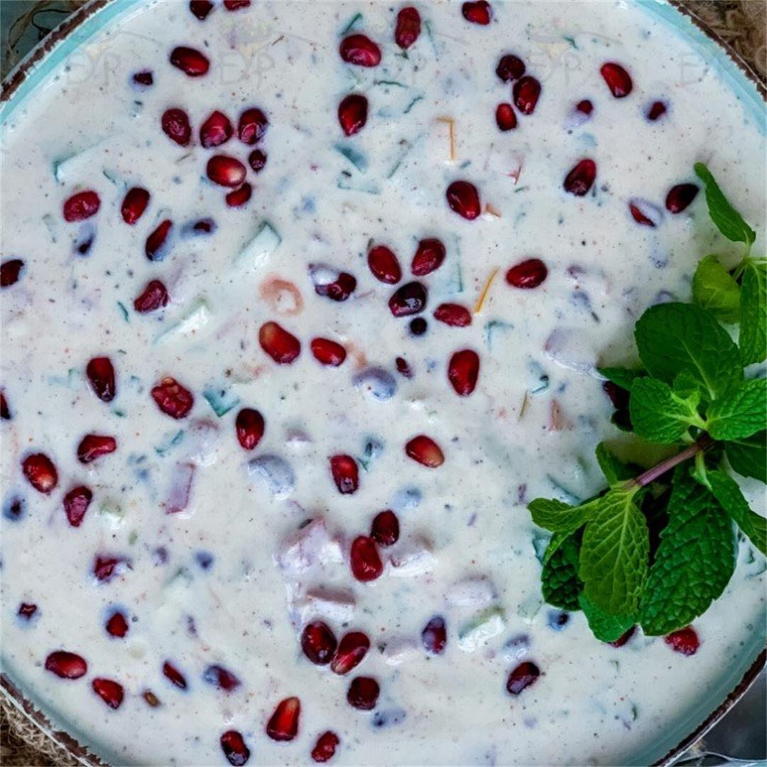 Mixed Vegetable Raita – Seasoned Yogurt