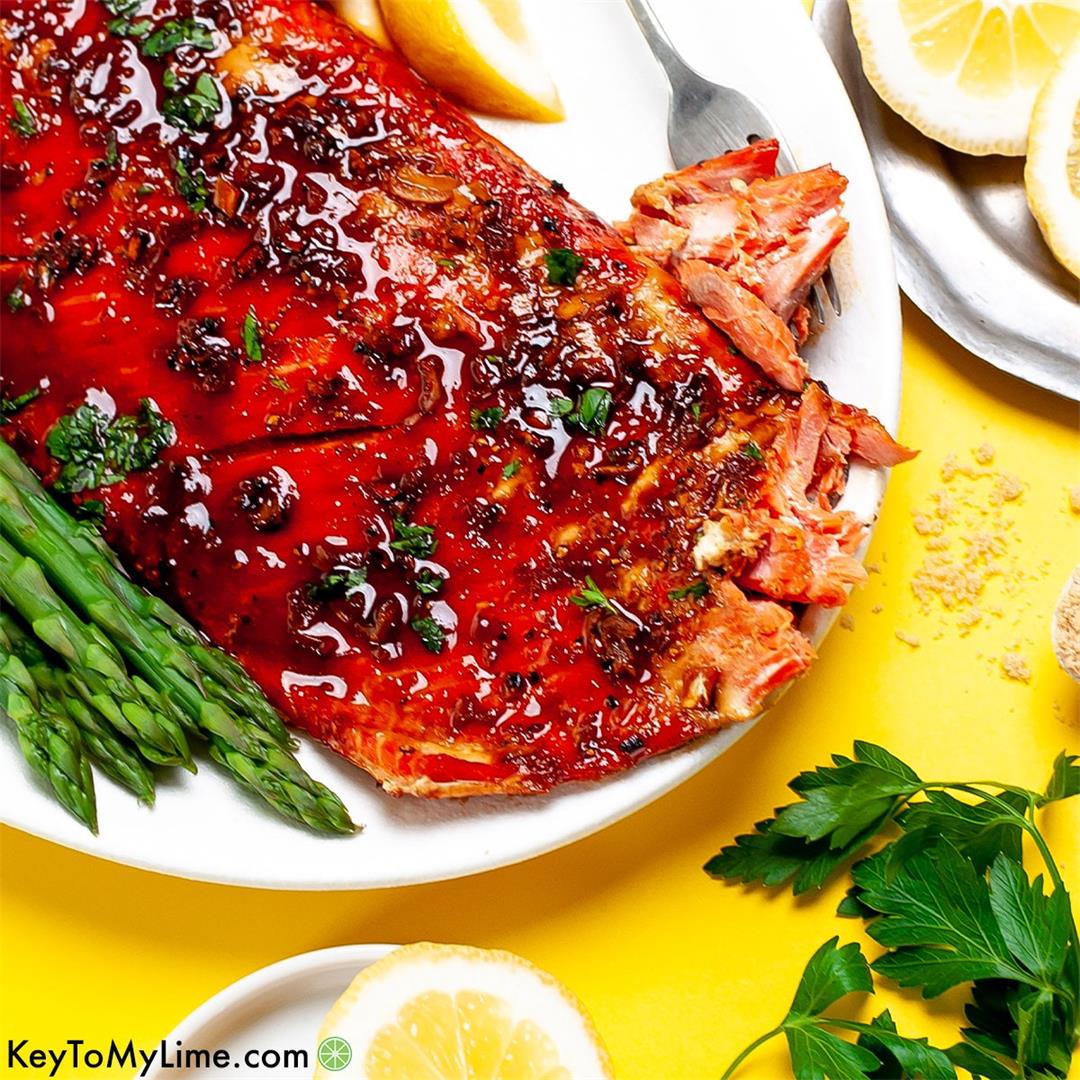 Brown Sugar and Soy Sauce Baked Salmon Recipe