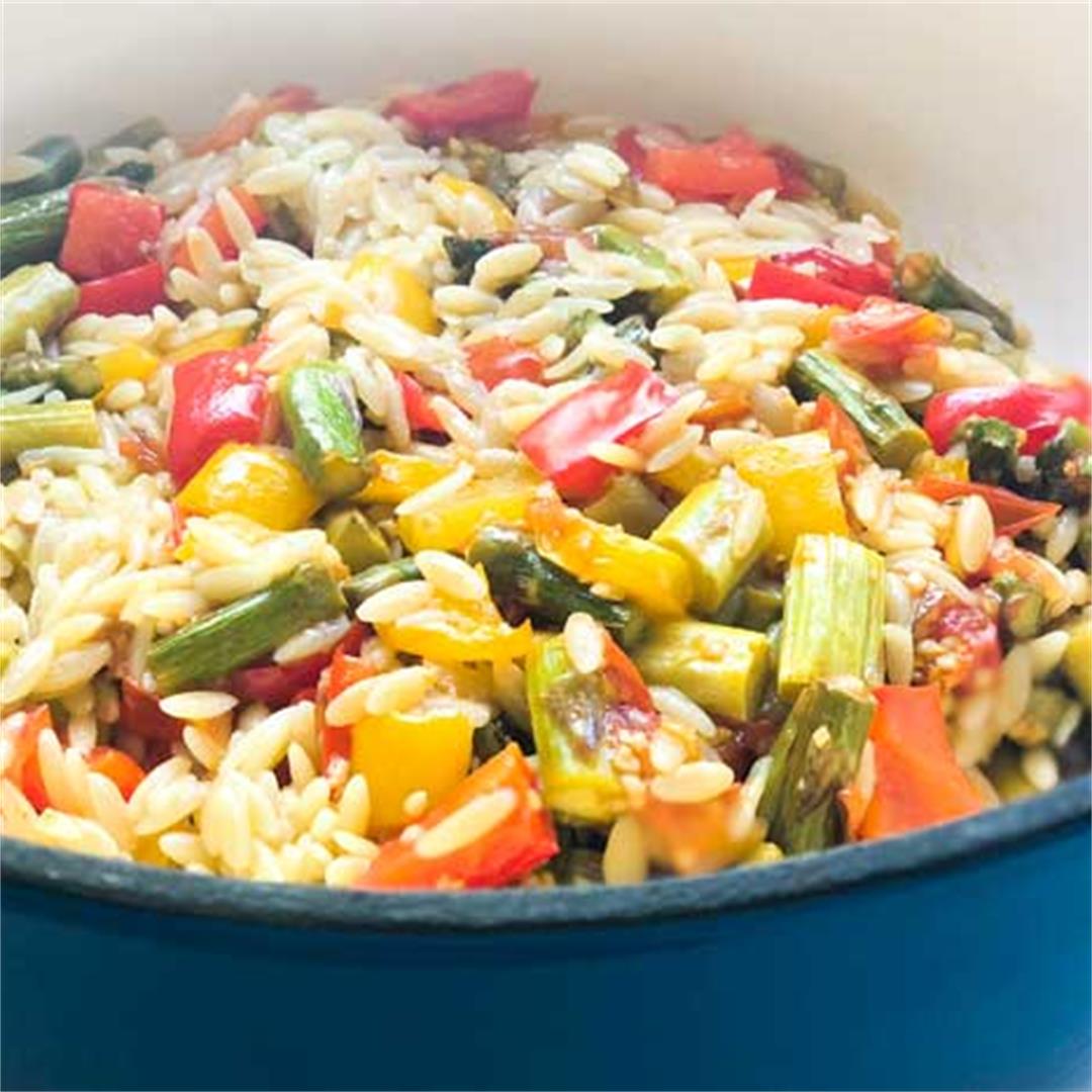 Orzo With Roasted Vegetables