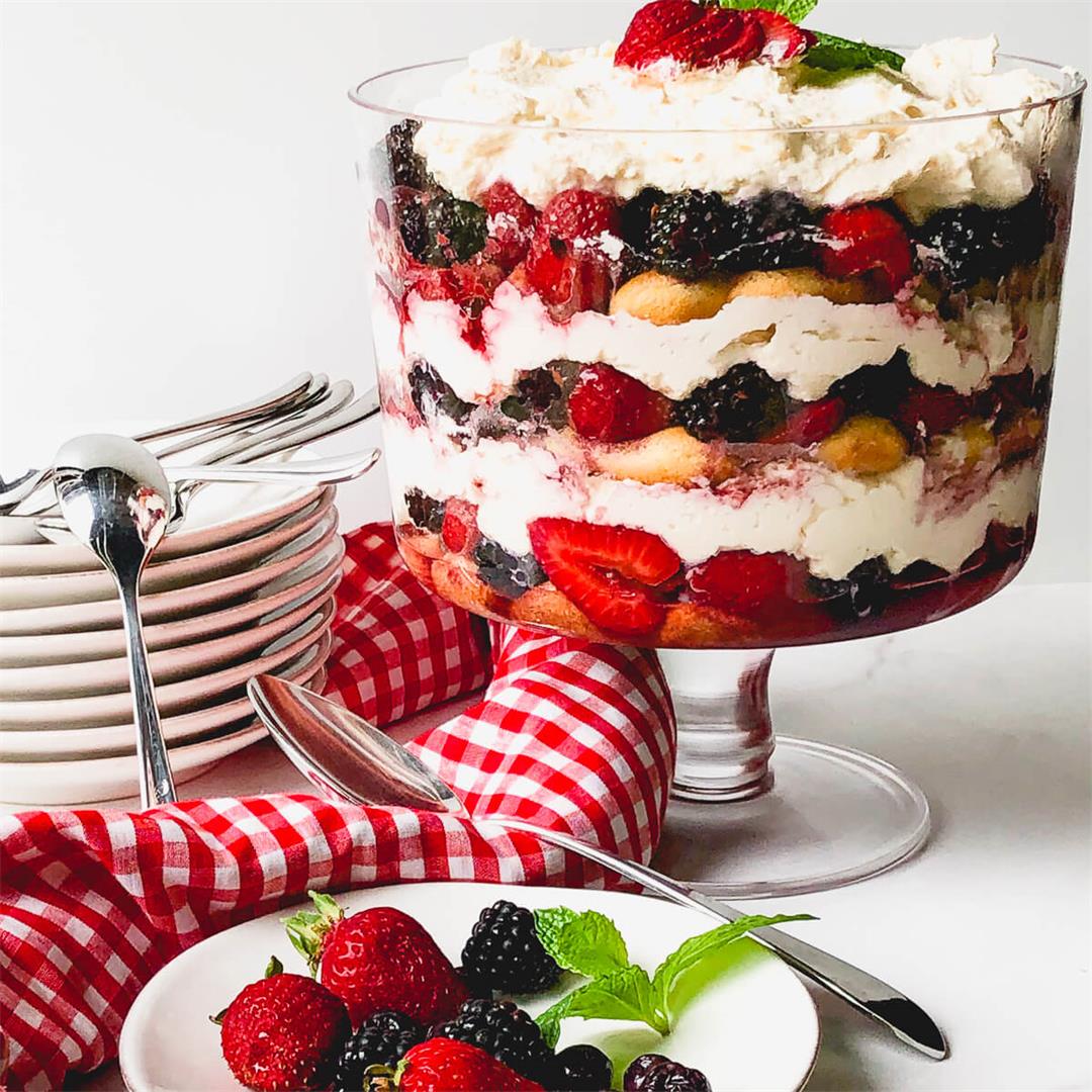 Easy Summer Berry Trifle