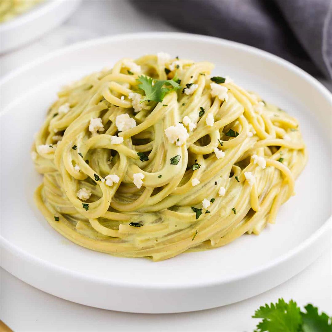 Espagueti Verde (Vegan Green Spaghetti)