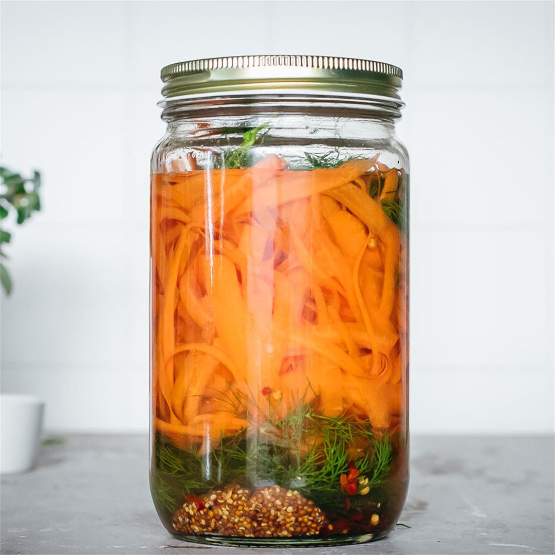 Quick Pickled Carrot Ribbons
