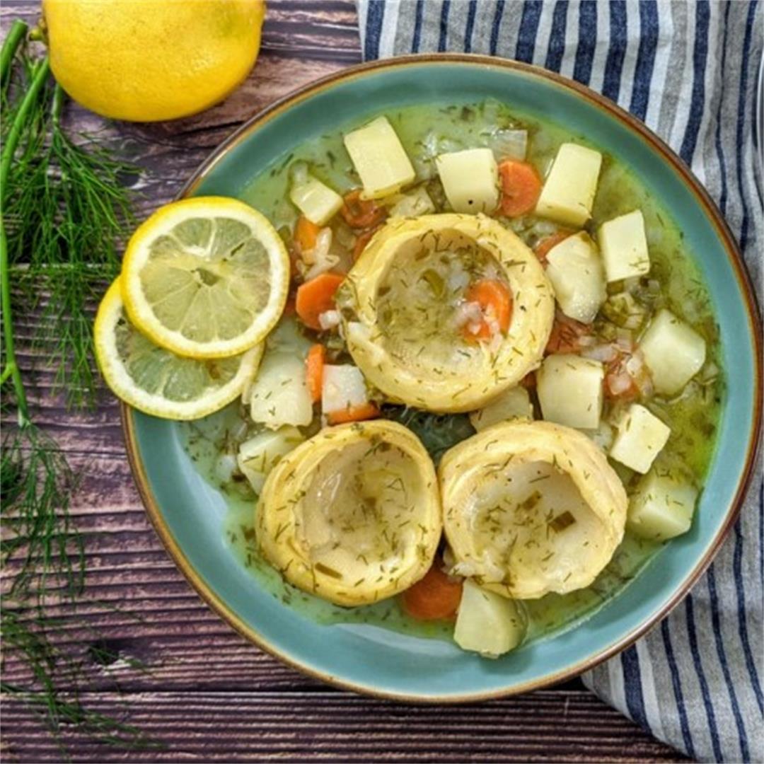 Lemony Artichoke Stew