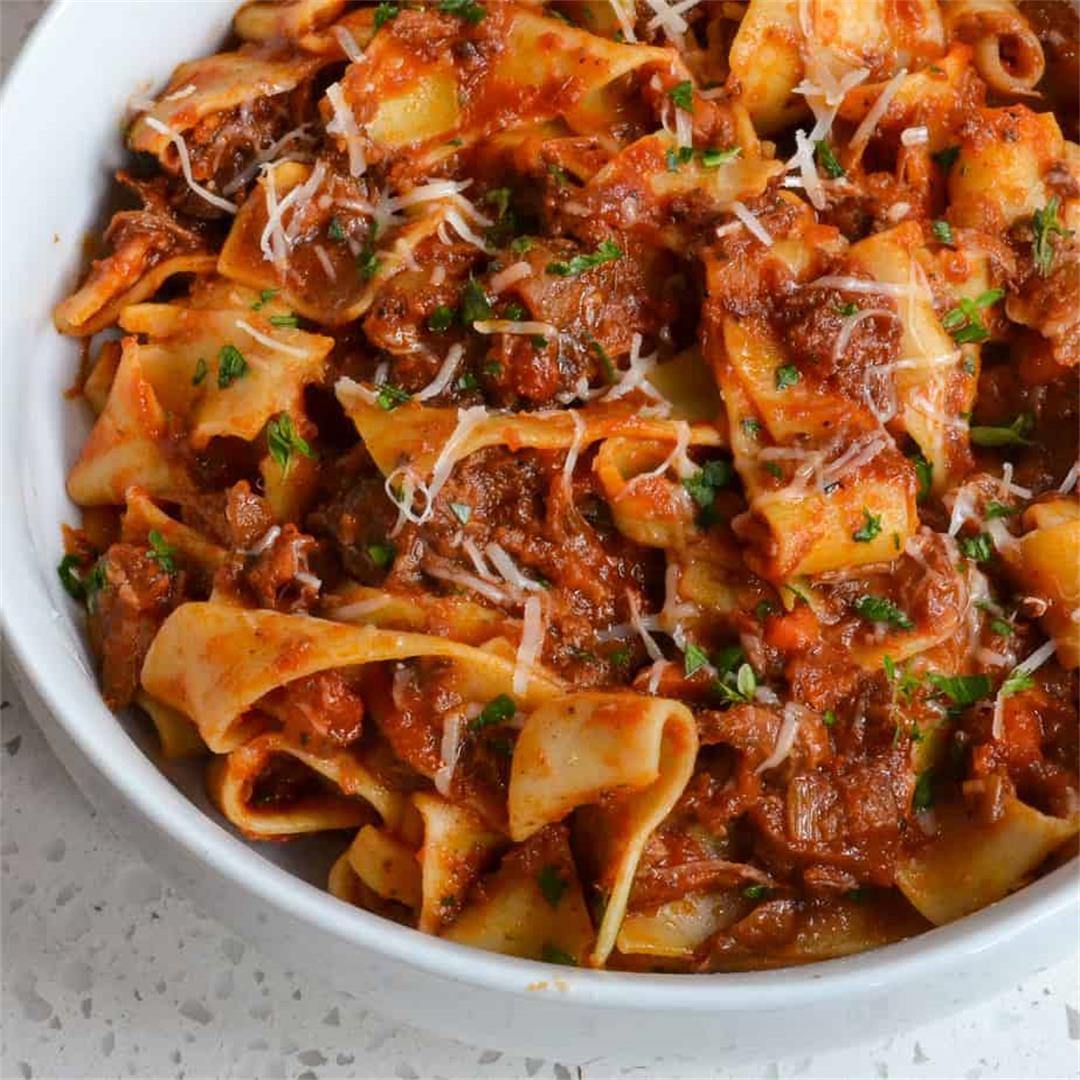 Beef Ragu with Pappardelle Pasta