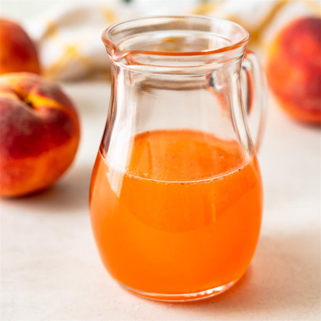 Fresh Peach Simple Syrup
