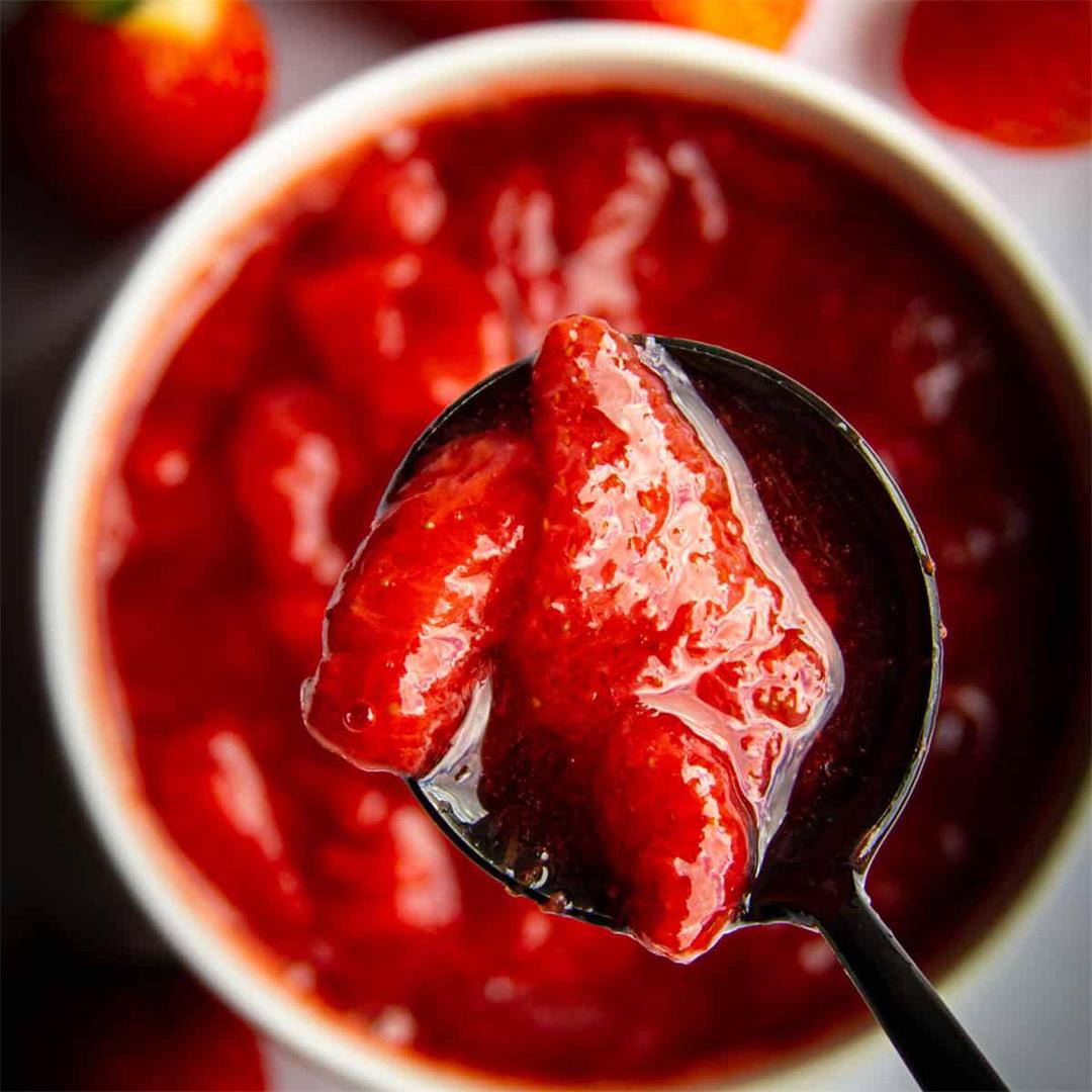 3 Ingredient Strawberry Sauce with Lime (Topping)