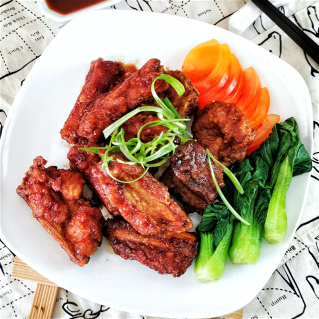 Deep fried pork ribs (排骨王)- so good that it fits the title as k