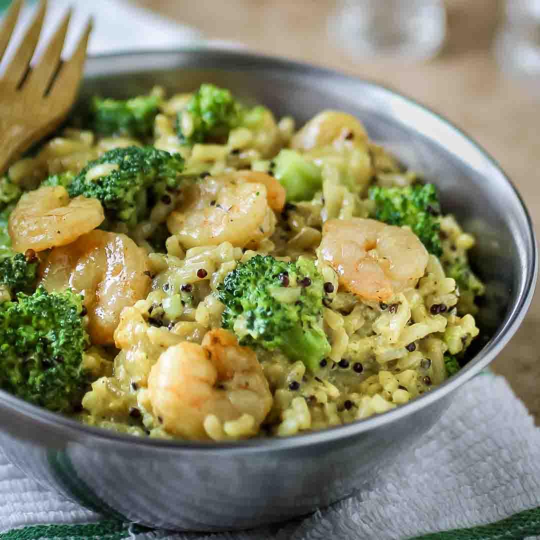 Shrimp Curry with Broccoli and Rice