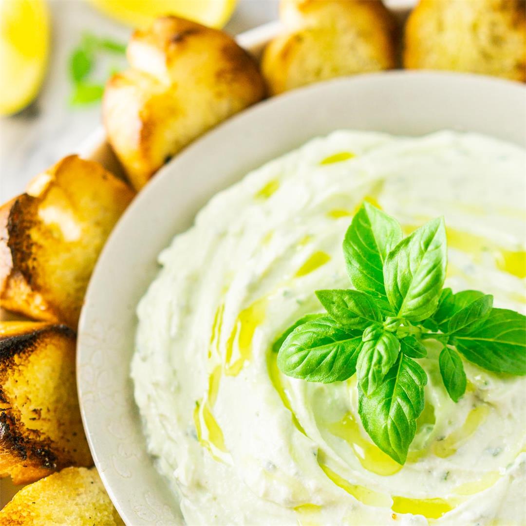 Whipped Ricotta Dip With Lemon and Fresh Herbs