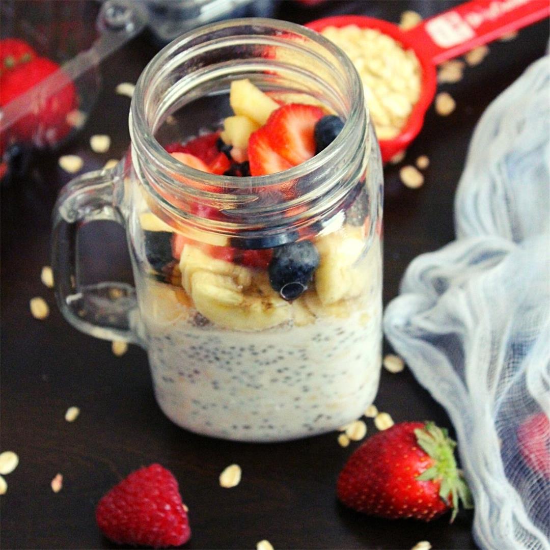 healthy overnight oats recipe for weight loss