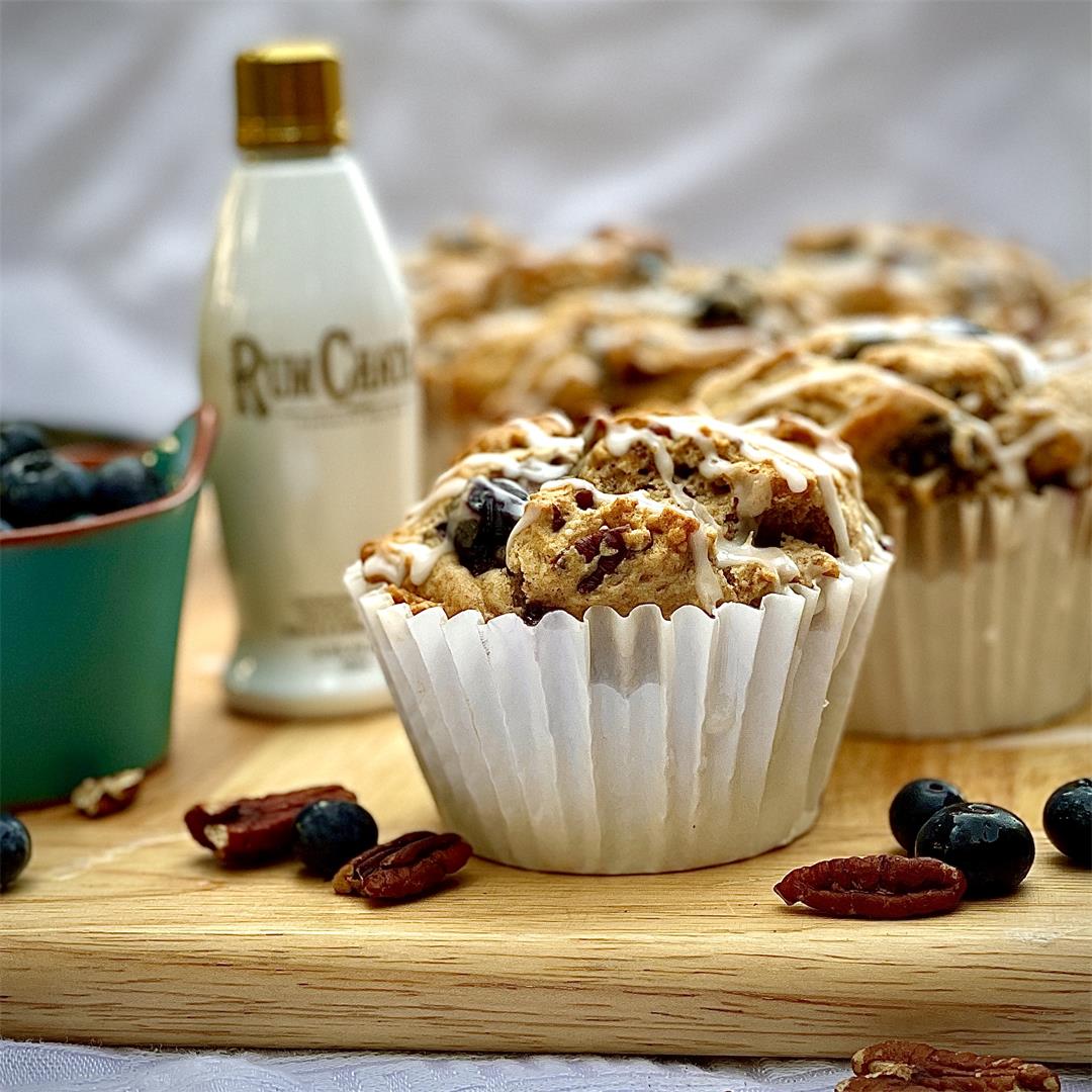 Blueberry Rumchata Muffins!