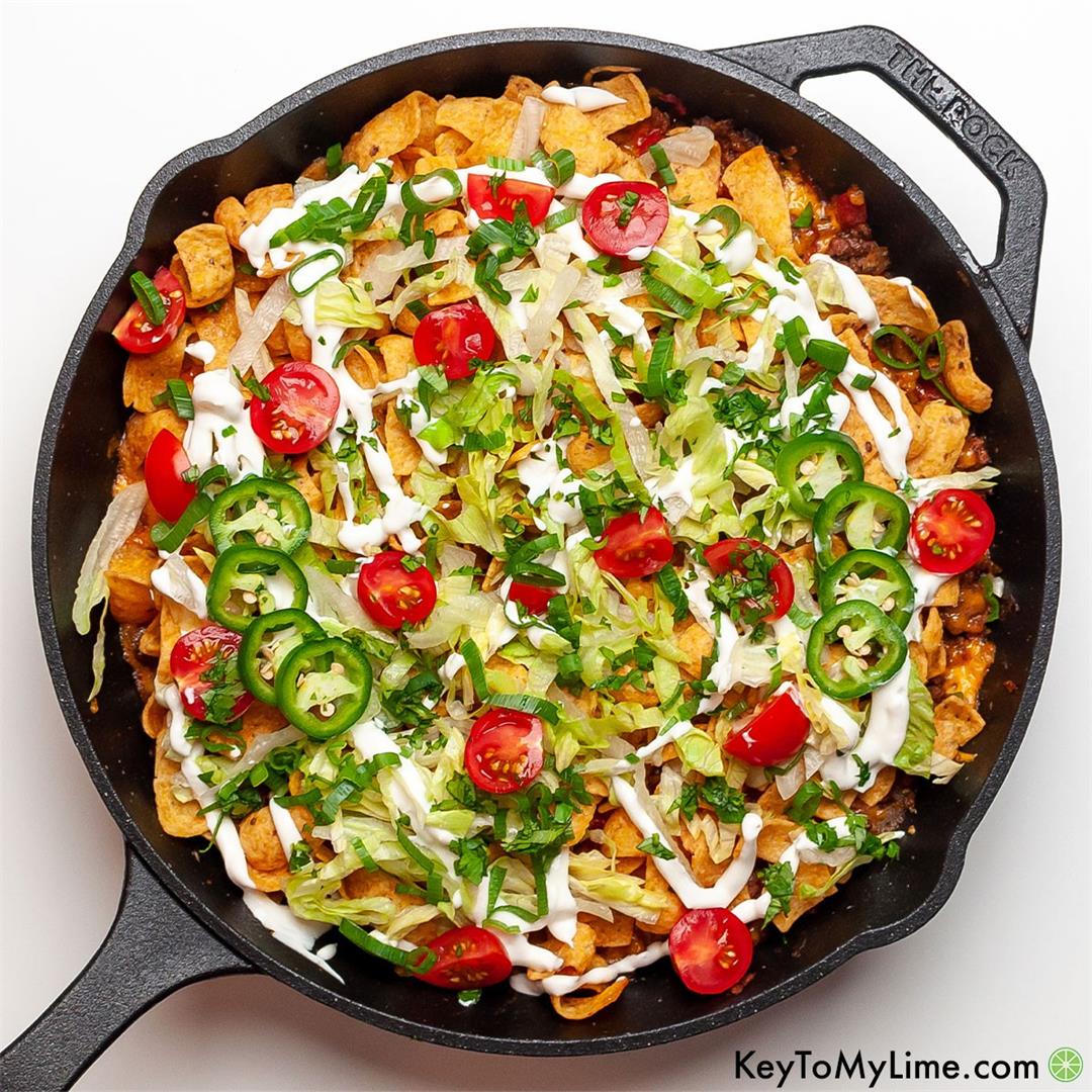 25-Minute Walking Taco Casserole {Quick and Easy}