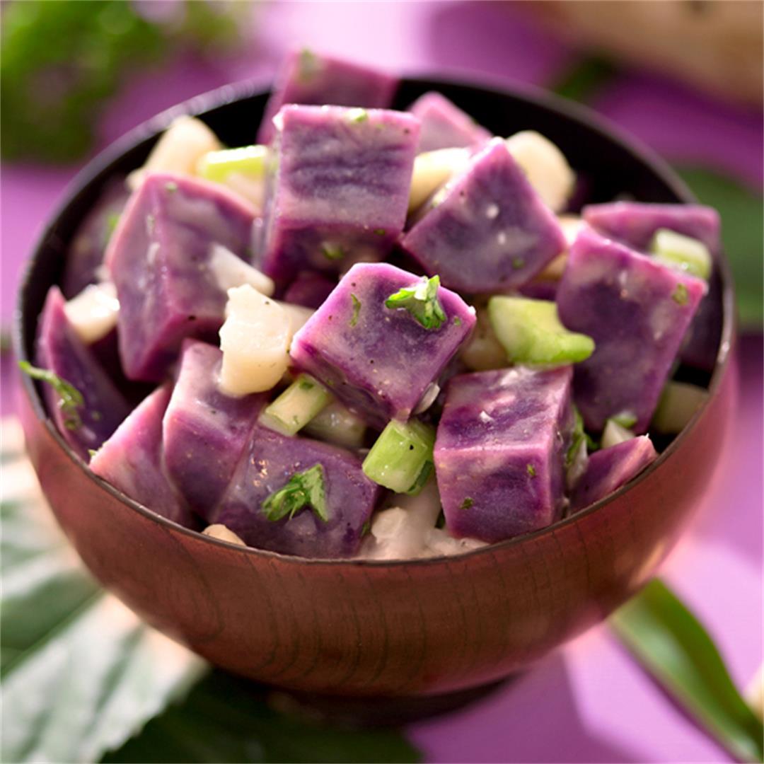 Okinawan Purple Potato Salad