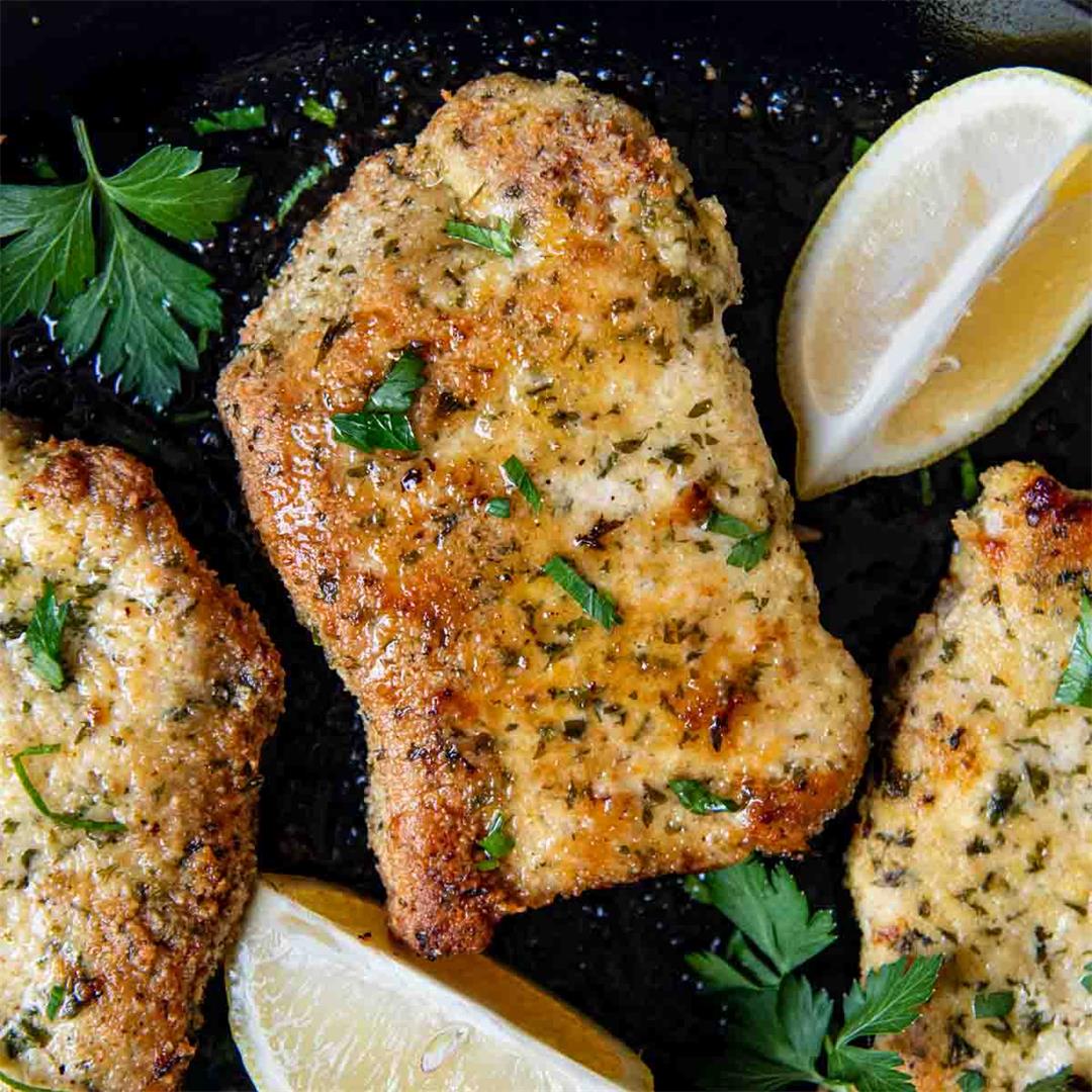 Breaded Oven Pork Chops (Gluten-Free / Low Carb)