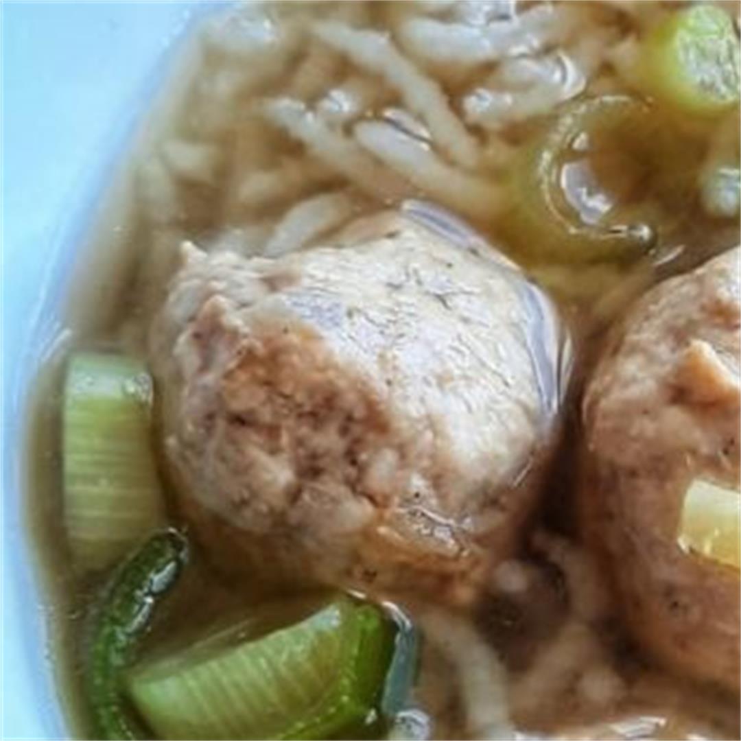 Rice Porridge Recipe With Flavorful Pork Meatballs That You'll