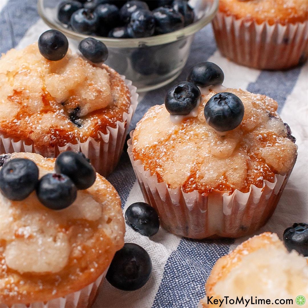 BEST Bisquick Blueberry Muffins With Streusel Topping