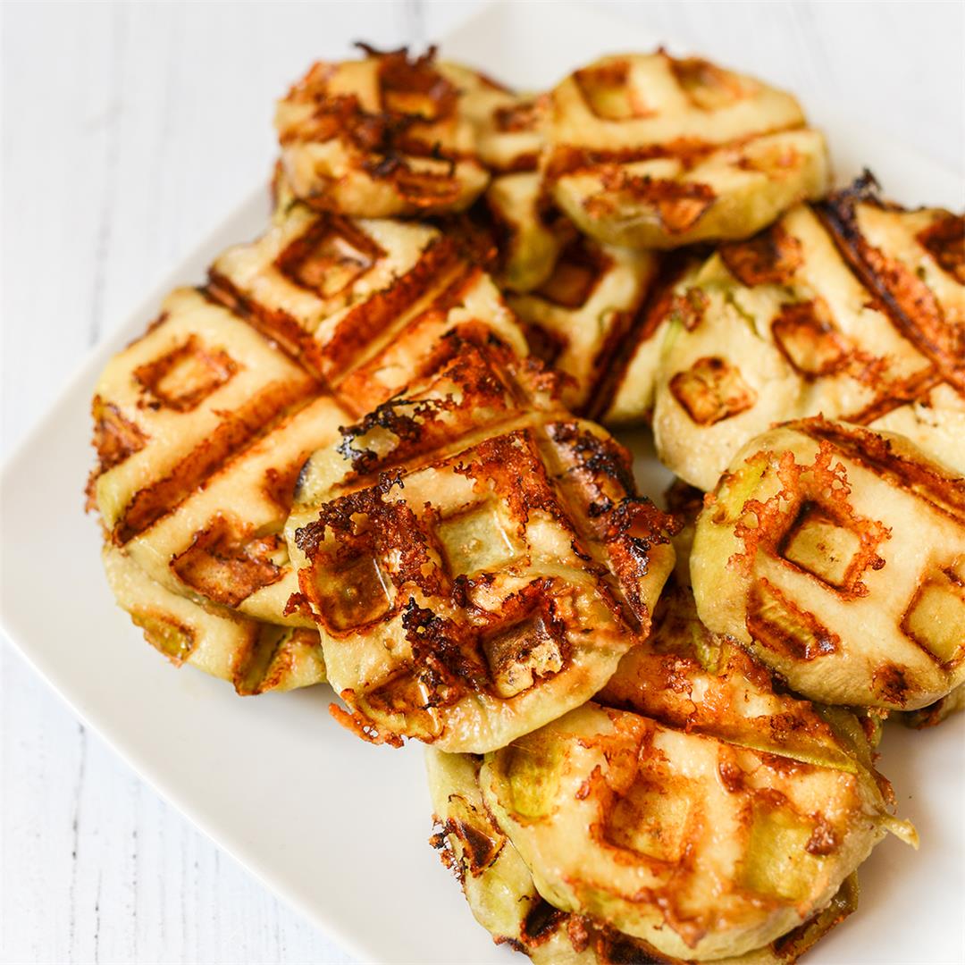Easy, Healthy Eggplant Parmesan--Made in a Waffle Iron!