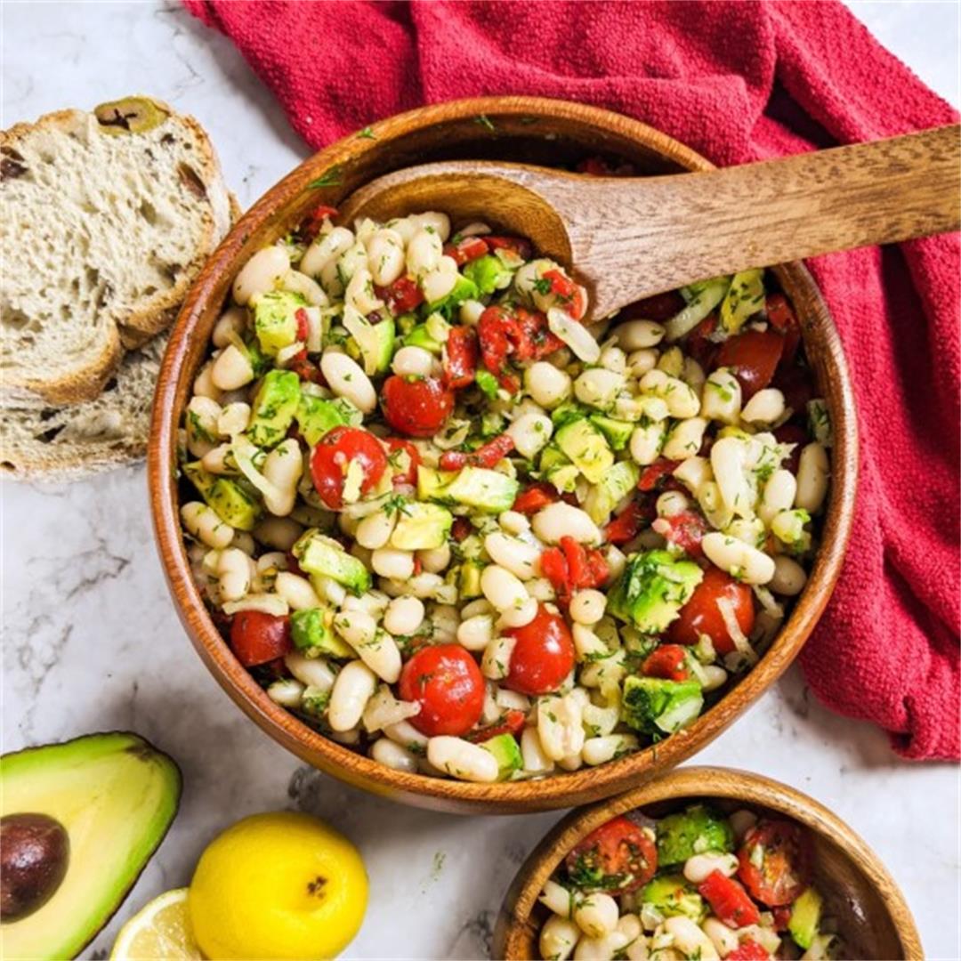 Mediterranean White Bean  Salad Recipe