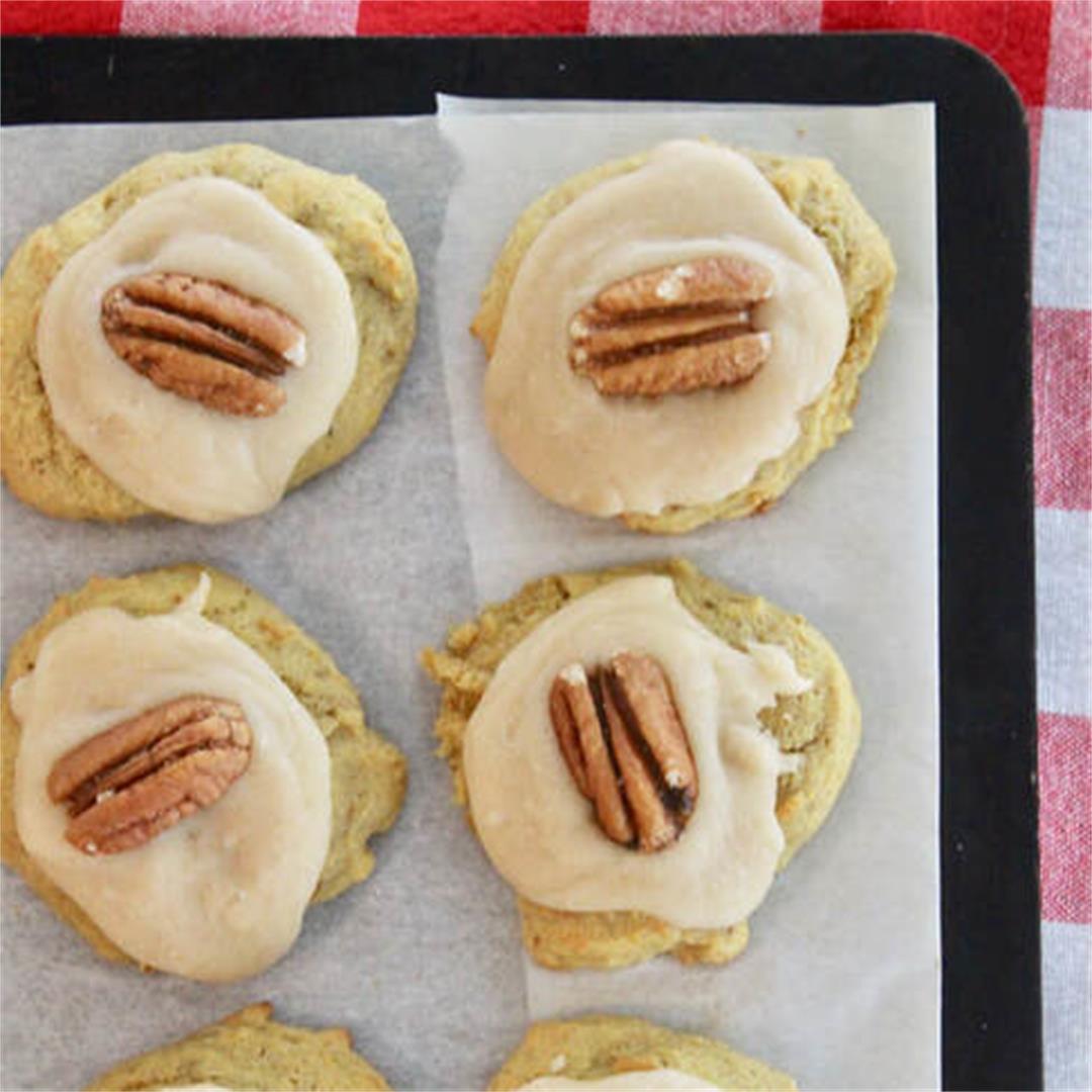 Pumpkin Cookies with Browned Butter Glaze