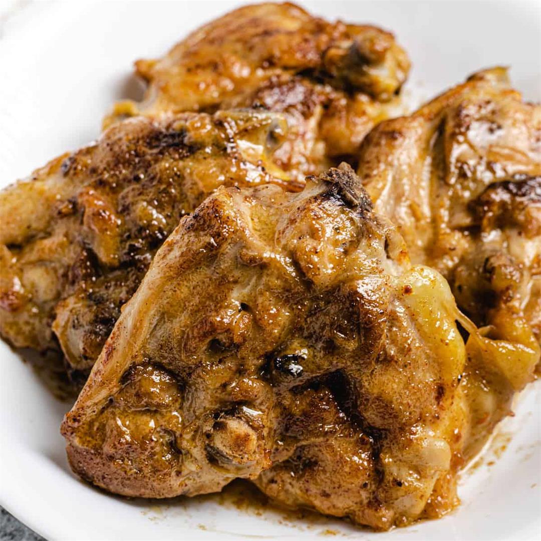 Keto Instant Pot Chicken Thighs with sauce