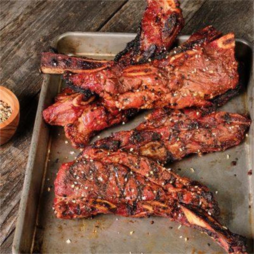 Red Chili And Sesame Grilled Beef Short Ribs Recipe