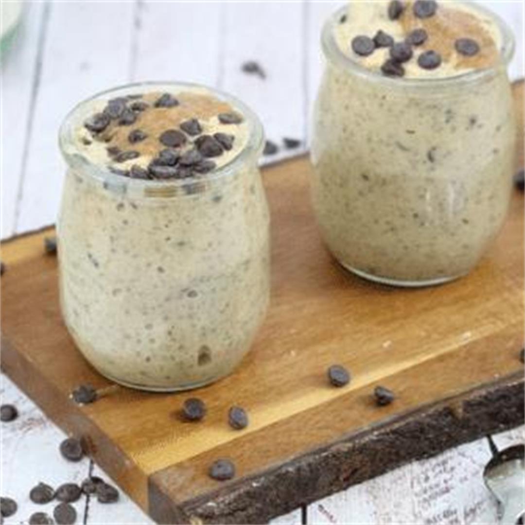 Creamy Cookie Dough Protein Overnight Oats (15g Protein/Serving