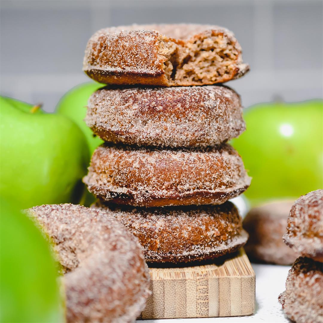 Healthy Gluten Free and Sugar Free Apple Cider Donuts