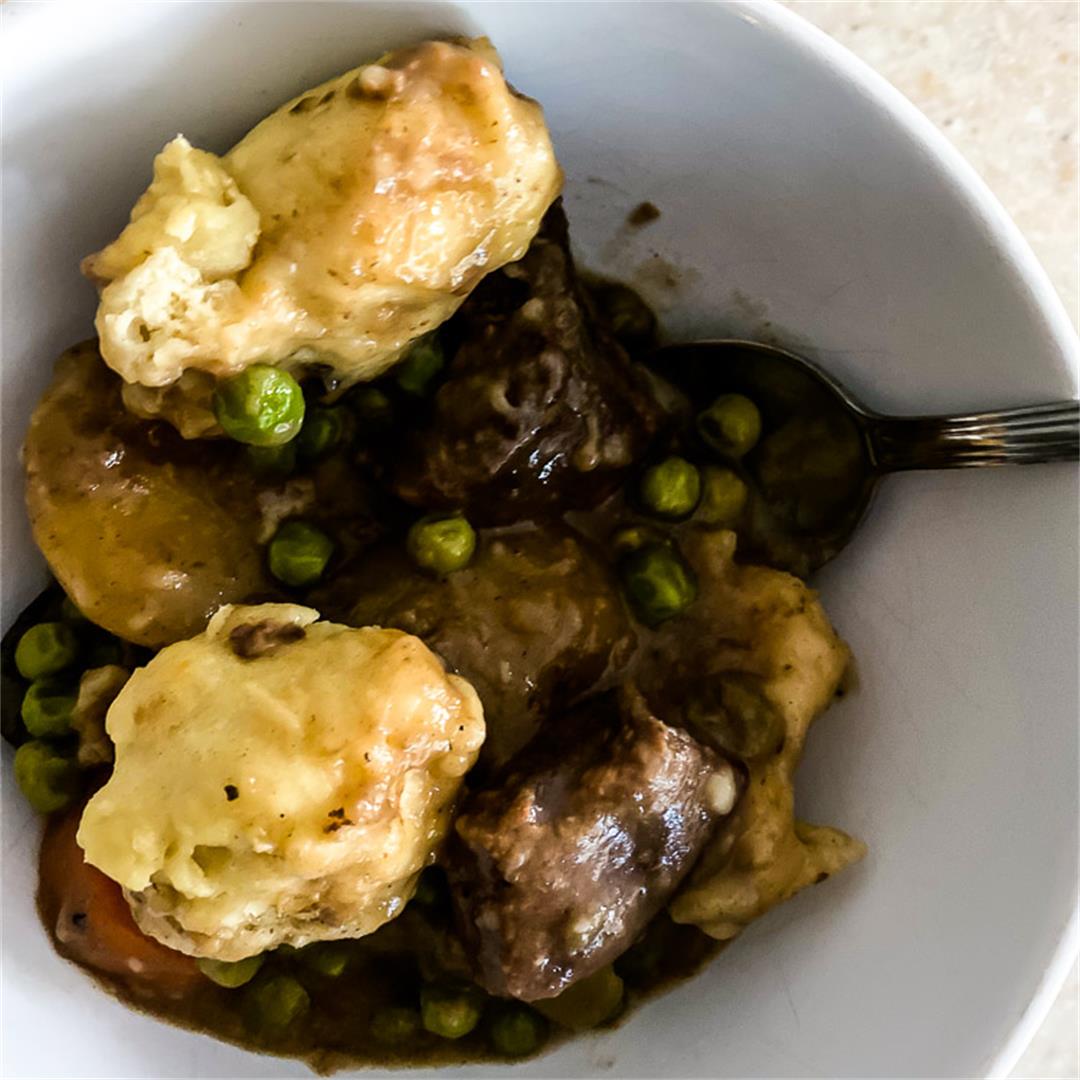 Old-Fashioned Beef Stew with Dumplings