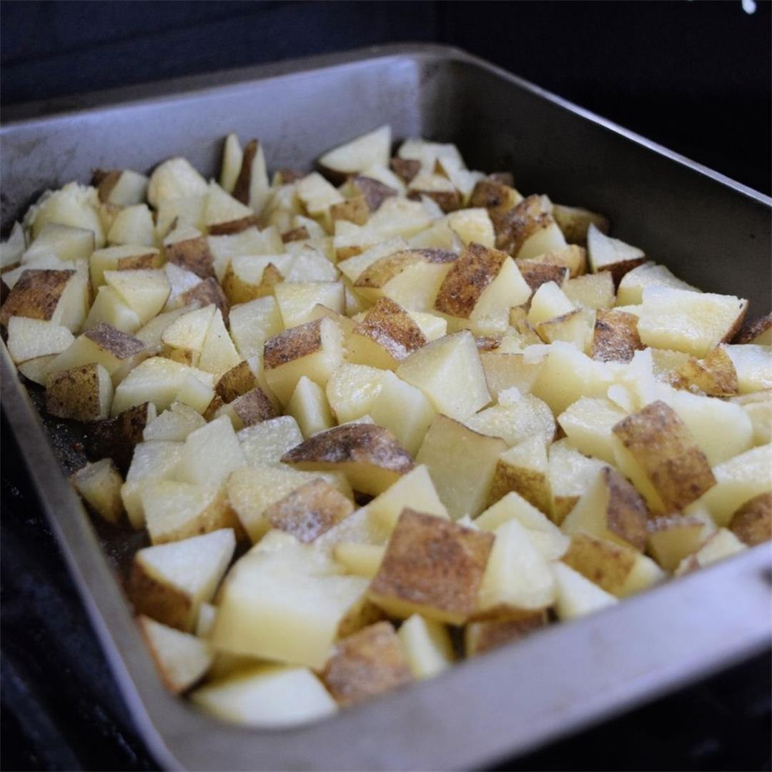 Grilled Garlic Parmesan Potatoes Recipe