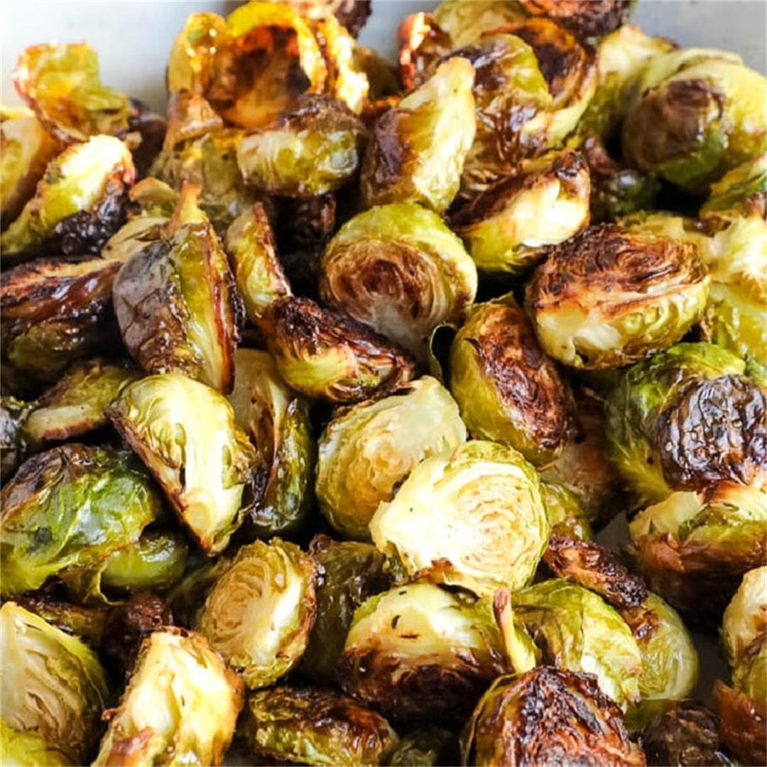 4-Ingredient Oven Roasted Brussel Sprouts