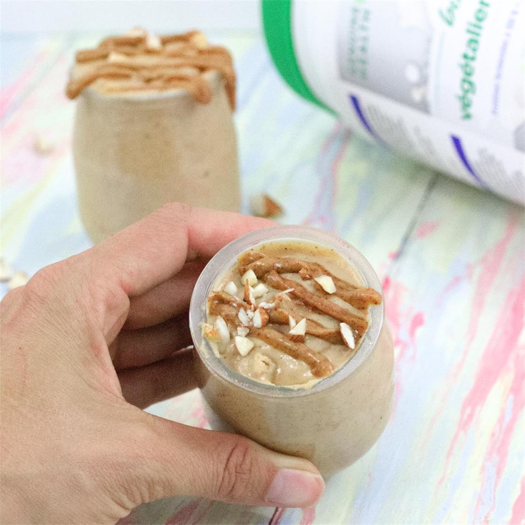 Cloud-Like Caramel Protein Fluff (a healthy bedtime snack!)