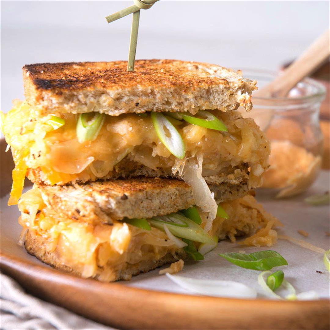 Kimchi Grilled Cheese Sandwiches