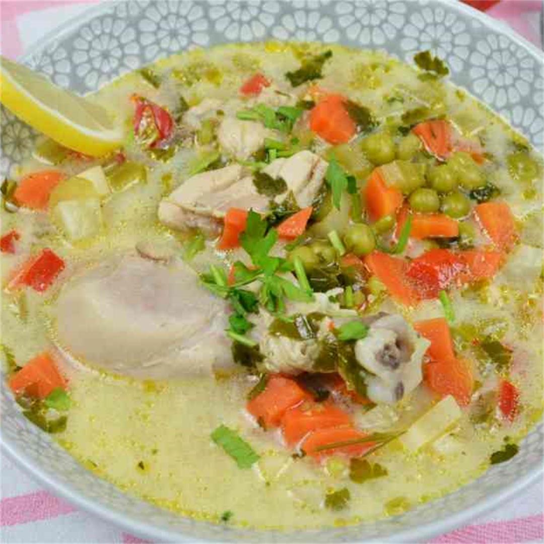 Creamy Chicken Soup With Vegetables-Timea's Kitchen