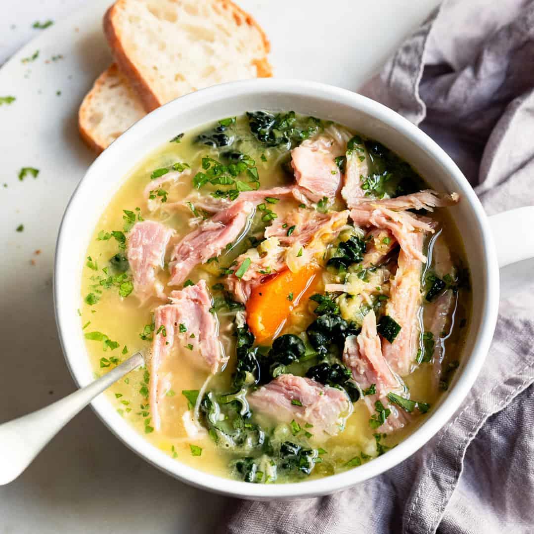 Easy Rich and Hearty Slow Cooker Ham and Lentil Soup
