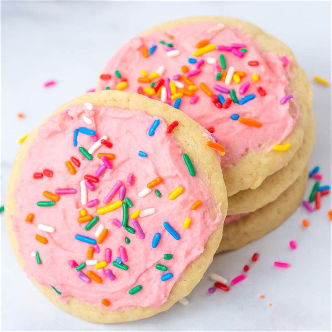 Homemade Frosted Sugar Cookies
