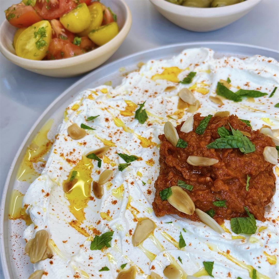 Tangy Labneh with Spicy Tomato