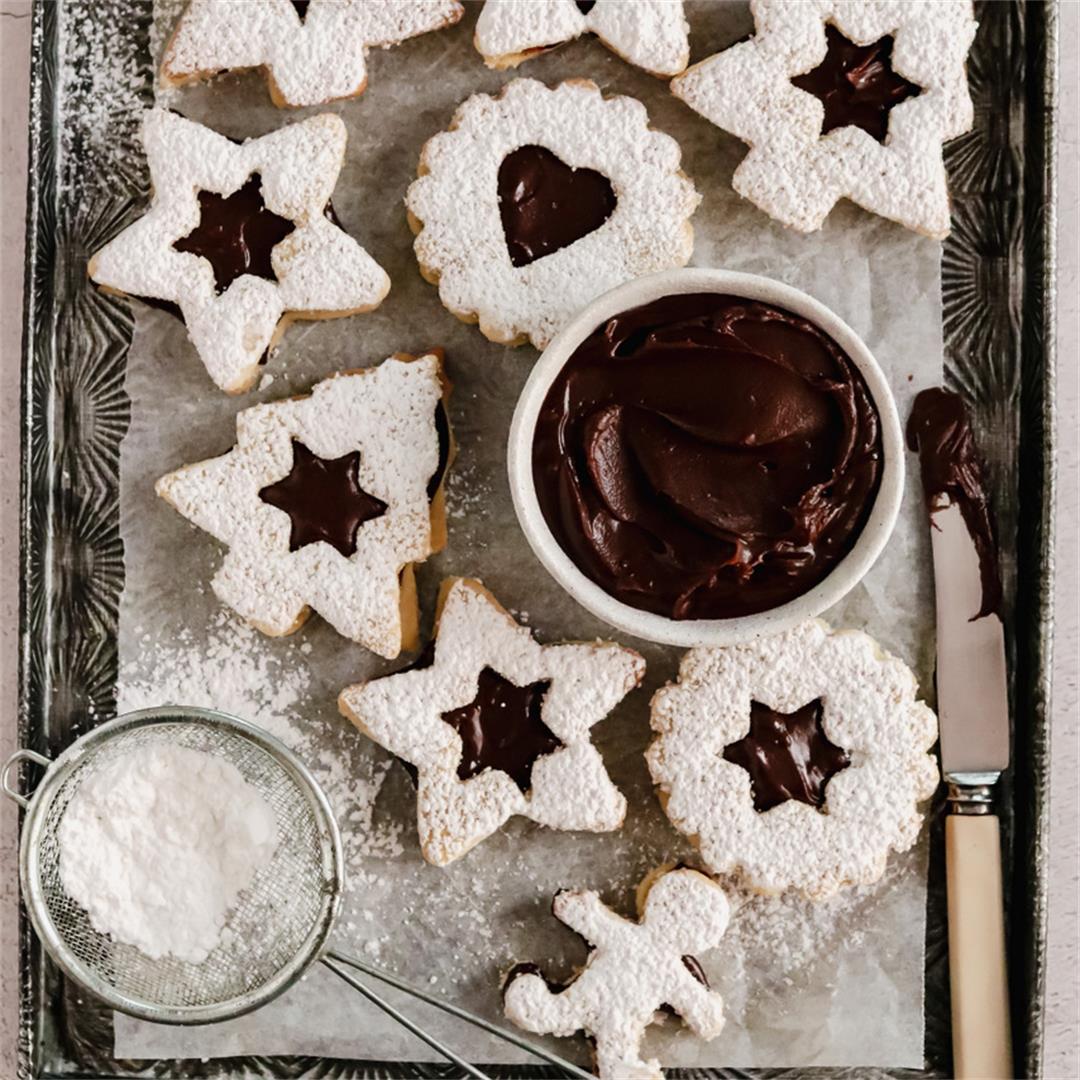 Christmas coconut and chocolate cookies