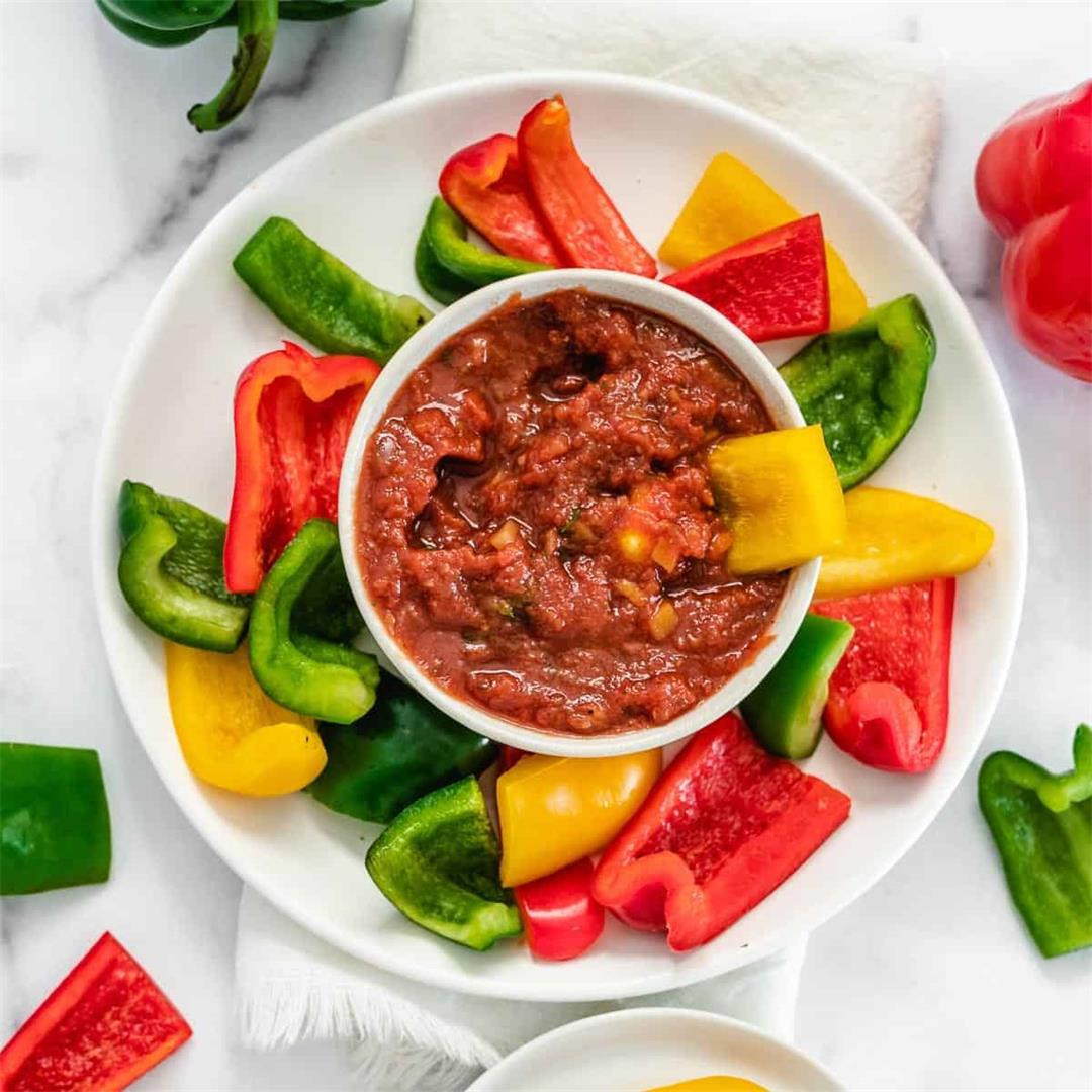Raw Bell Pepper Cups (Faux Corn Chips)