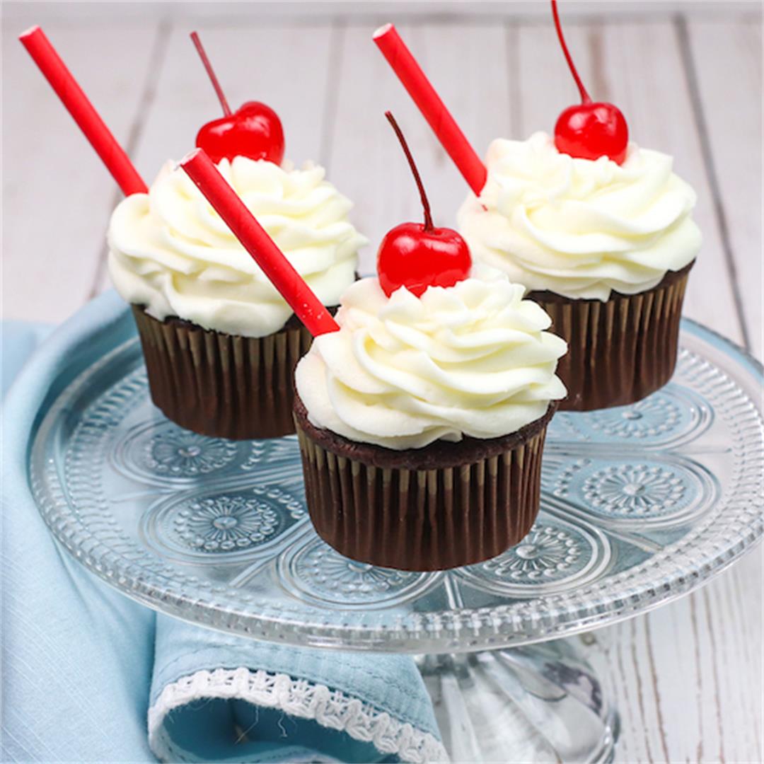 Root Beer Cupcakes with Cake Mix