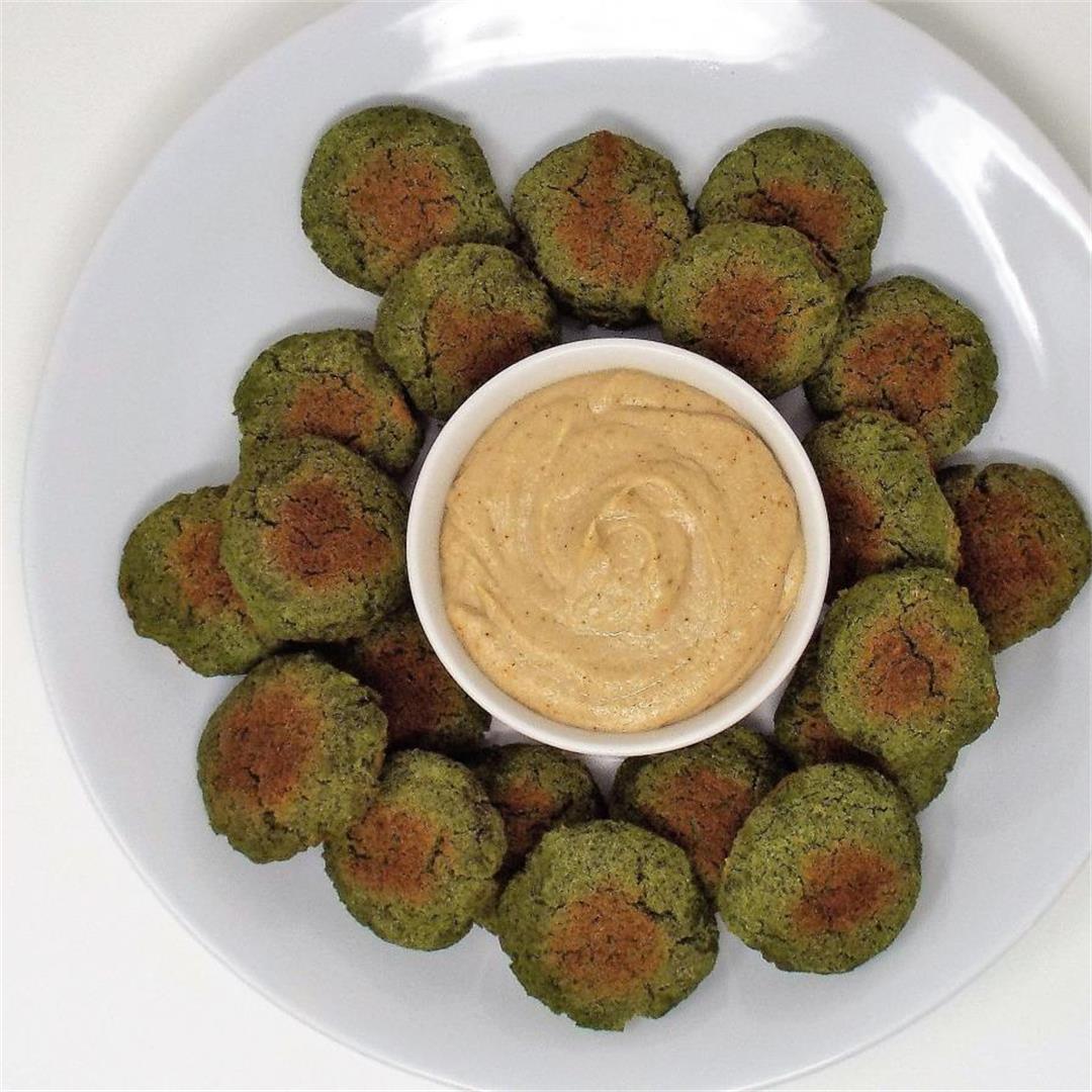 Baked Falafel with Tahini Sauce
