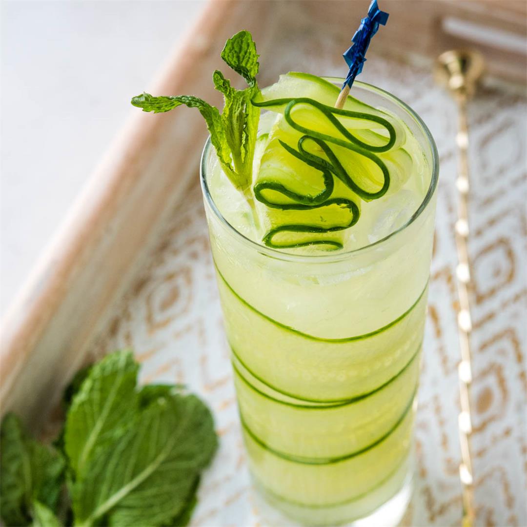 Cucumber Pioneer (A vodka cucumber cocktail)