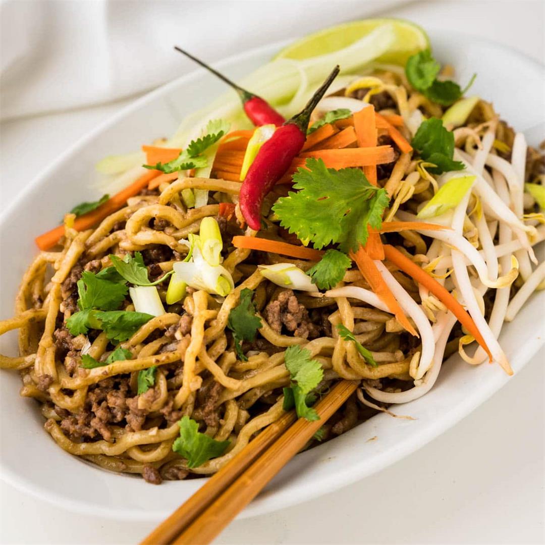 Sweet Spicy Chinese Beef Noodles