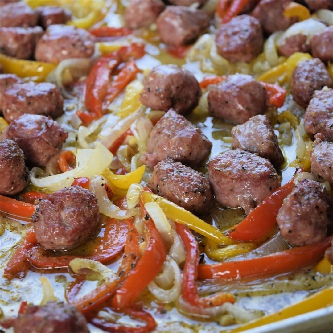 Sheet Pan Sausage And Peppers Recipe