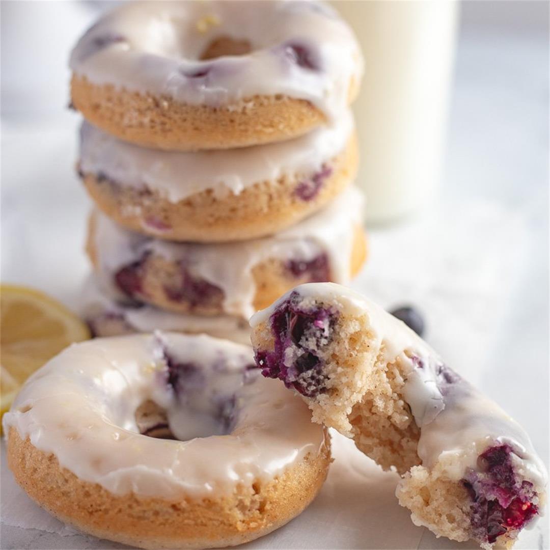 Baked Blueberry Cake Donut Recipe
