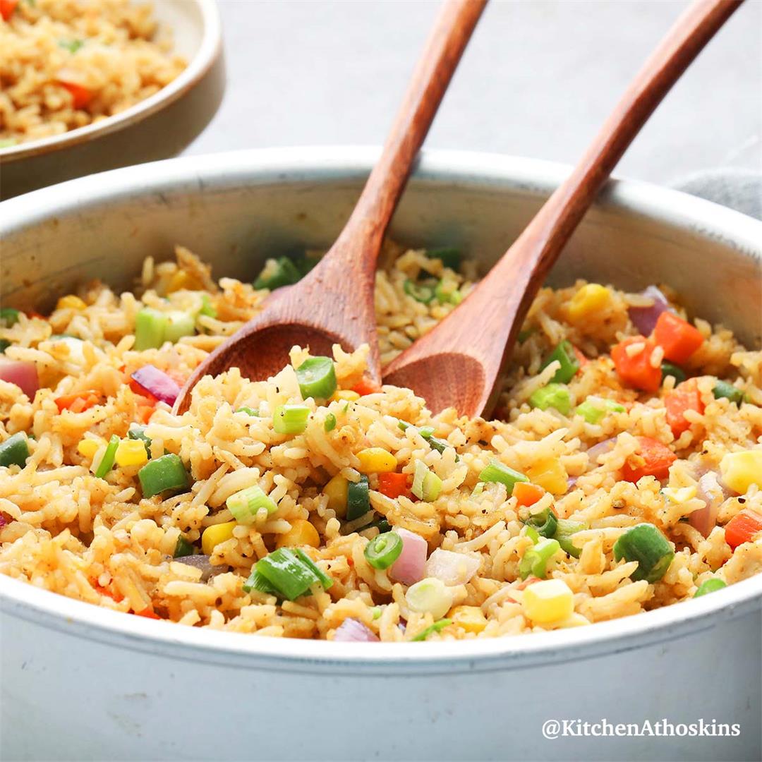 Air Fryer Fried Rice (with or without Egg)