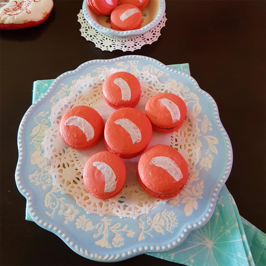 Valentine's Day Macarons/ Raspberry Macarons/ Easy French Macar